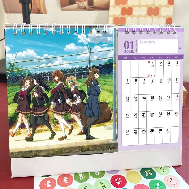 Amazon | 響け ユーフォニアム 卓上カレンダー 2026-2027 1冊2年 黄前
